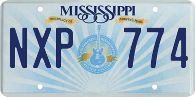 MS license plate NXP774