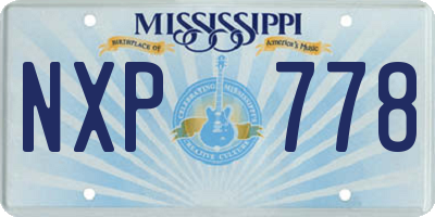 MS license plate NXP778