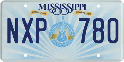 MS license plate NXP780