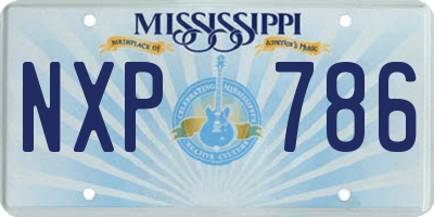 MS license plate NXP786