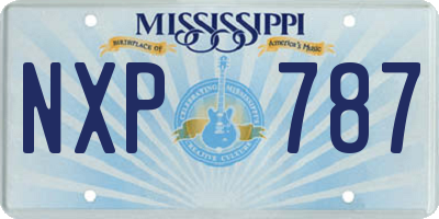 MS license plate NXP787
