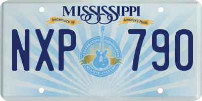 MS license plate NXP790