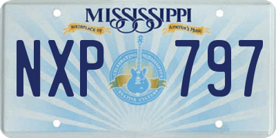 MS license plate NXP797