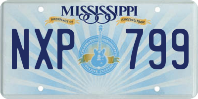 MS license plate NXP799