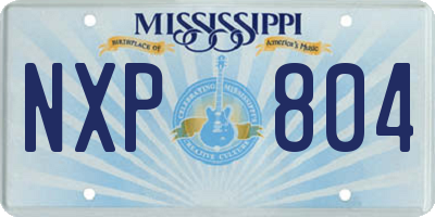 MS license plate NXP804