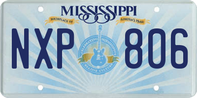 MS license plate NXP806