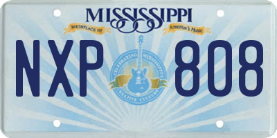 MS license plate NXP808