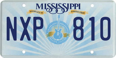 MS license plate NXP810
