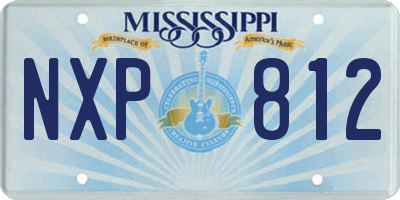 MS license plate NXP812