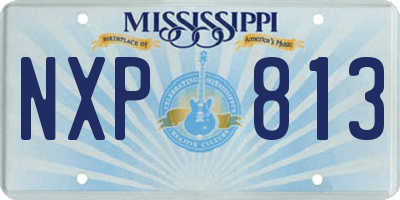 MS license plate NXP813