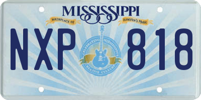 MS license plate NXP818