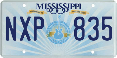 MS license plate NXP835