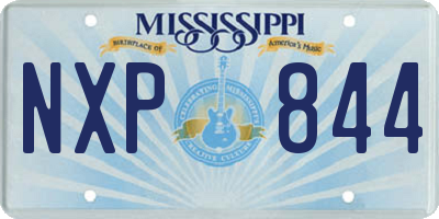 MS license plate NXP844