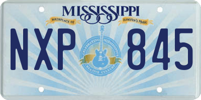 MS license plate NXP845
