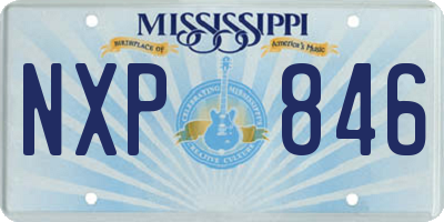 MS license plate NXP846