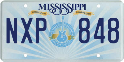 MS license plate NXP848