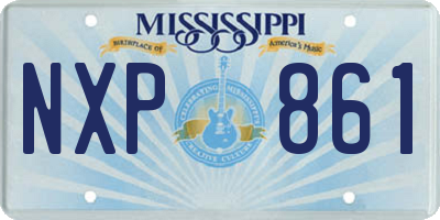MS license plate NXP861