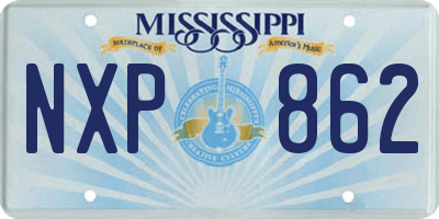 MS license plate NXP862