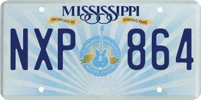 MS license plate NXP864