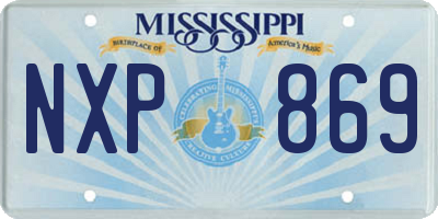 MS license plate NXP869