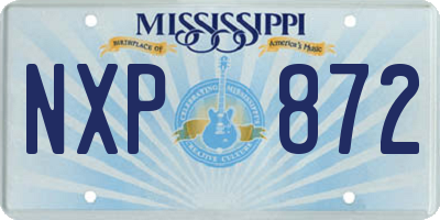 MS license plate NXP872