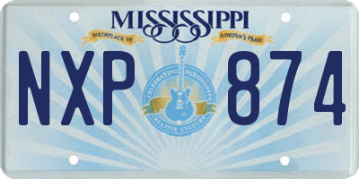 MS license plate NXP874