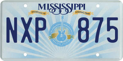 MS license plate NXP875