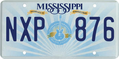 MS license plate NXP876