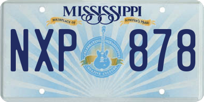 MS license plate NXP878