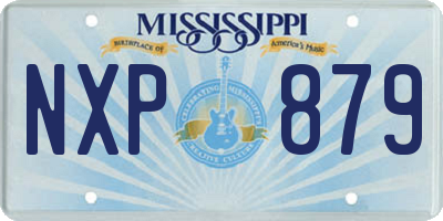 MS license plate NXP879