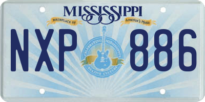 MS license plate NXP886