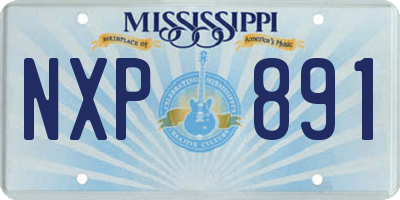 MS license plate NXP891