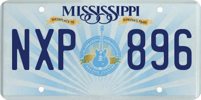 MS license plate NXP896
