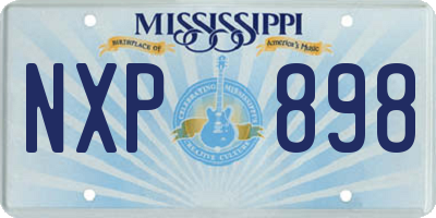 MS license plate NXP898