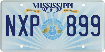 MS license plate NXP899