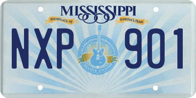 MS license plate NXP901