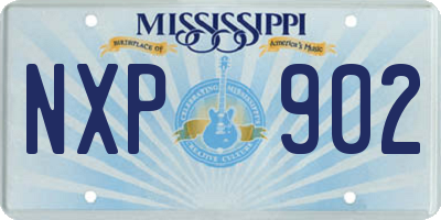 MS license plate NXP902
