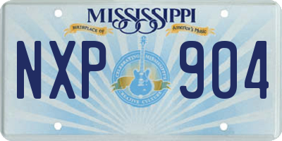 MS license plate NXP904