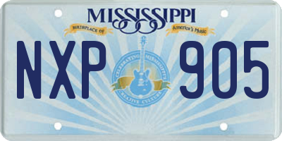MS license plate NXP905