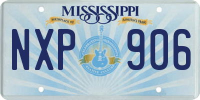 MS license plate NXP906