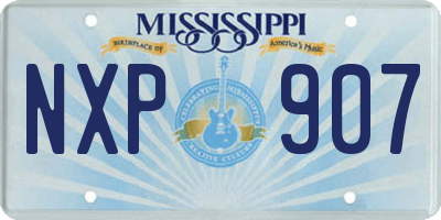 MS license plate NXP907