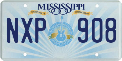 MS license plate NXP908