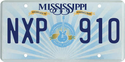 MS license plate NXP910
