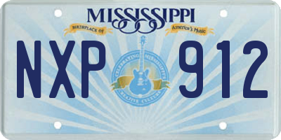 MS license plate NXP912