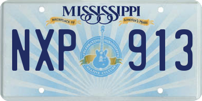 MS license plate NXP913