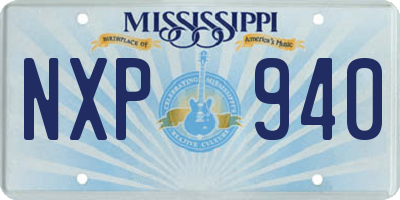 MS license plate NXP940
