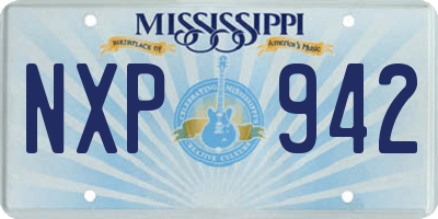 MS license plate NXP942