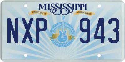 MS license plate NXP943