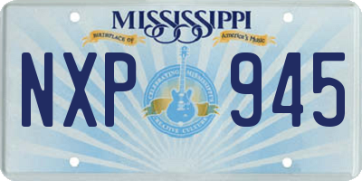 MS license plate NXP945