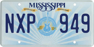 MS license plate NXP949